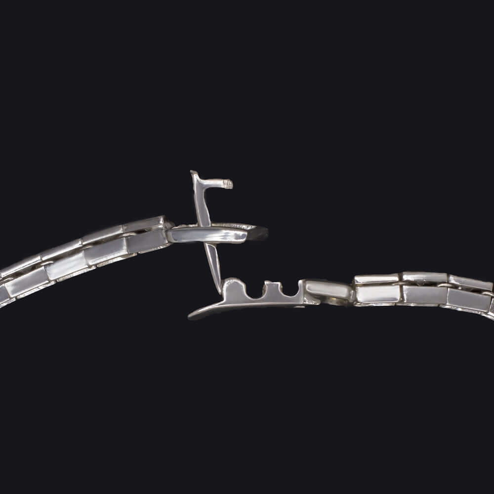 1.5 CARAT F-G VS VINTAGE DIAMOND TENNIS BRACELET 14k WHITE GOLD NATURAL ESTATE