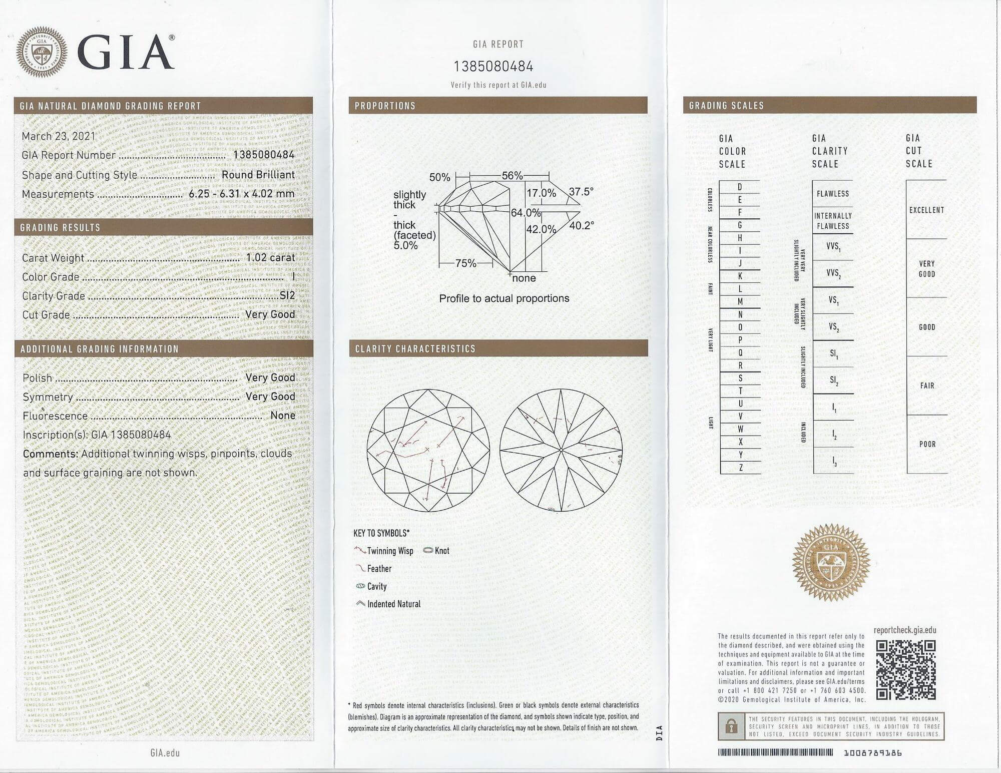 2 CARAT GIA CERTIFIED I SI1-SI2 DIAMOND STUD EARRINGS VERY GOOD CUT ROUND PAIR