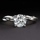 1.17ct F-G SI VERY GOOD CUT DIAMOND ENGAGEMENT RING ROUND BRILLIANT SOLITAIRE