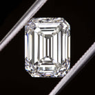 0.97ct CERTIFIED I VS1 EMERALD SHAPE CUT DIAMOND LOOSE STEP CUT NATURAL 1 CARAT