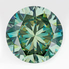 RARE 45 CARAT BLUE GREEN MOISSANITE HUGE 1 INCH LOOSE ROUND PENDANT LARGE BIG
