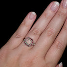 VINTAGE STYLE RUBY DIAMOND ENGAGEMENT RING SETTING CUT RADIANT 7.5MM ART DECO Ivy & Rose