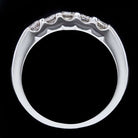 0.50ct ROUND DIAMOND H VS 5 STONE WEDDING BAND STACKING COCKTAIL RING WHITE GOLD Ivy & Rose