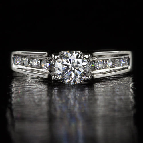 Buy 1 Carat Princess Cut Diamond Solitaire Engagement Ring Platinum (J,  VS1-VS2, 1 c.t.w) Ideal Cut Online at desertcartINDIA