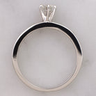 VINTAGE TRANSITIONAL IDEAL CUT DIAMOND ROUND CHANNEL ENGAGEMENT RING WHITE GOLD