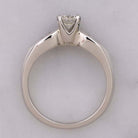 3/4 CARAT VINTAGE VS DIAMOND ROUND PEAR ACCENT 3 STONE PLATINUM ENGAGEMENT RING