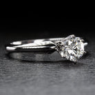 NATURAL ROUND BRILLIANT CUT DIAMOND 0.42ct SOLITAIRE ENGAGEMENT RING WHITE GOLD