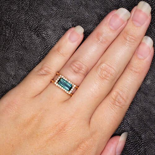Mint green oval crystal cocktail ring – LoveYourBling