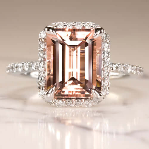 Nature Inspiration Carat Oval Cut Morganite Engagement Ring, 48% OFF