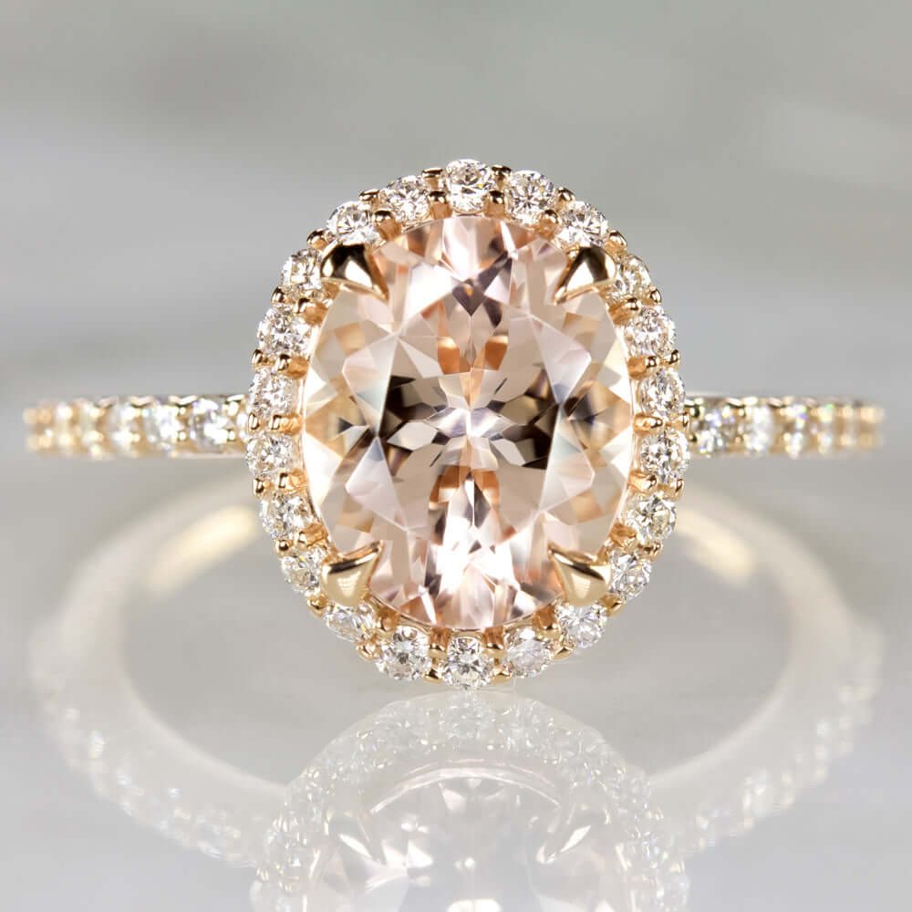 Rose Gold Wedding Ring Pink Diamond