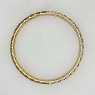 14K GOLD SPINEL LABRADORITE ETERNITY RING STACKABLE BAND WEDDING BLACK AND WHITE