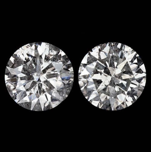 1.5ct ROUND BRILLIANT CUT NATURAL DIAMOND STUD EARRINGS EARTH MINED CLASSIC PAIR