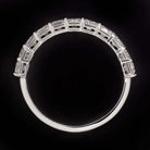 2 CARAT EMERALD CUT DIAMOND WEDDING BAND HALF ETERNITY RING WHITE GOLD BAGUETTE