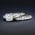 VINTAGE 0.85ct F SI2 DIAMOND ENGAGEMENT RING PLATINUM ROUND CUT CLASSIC ESTATE