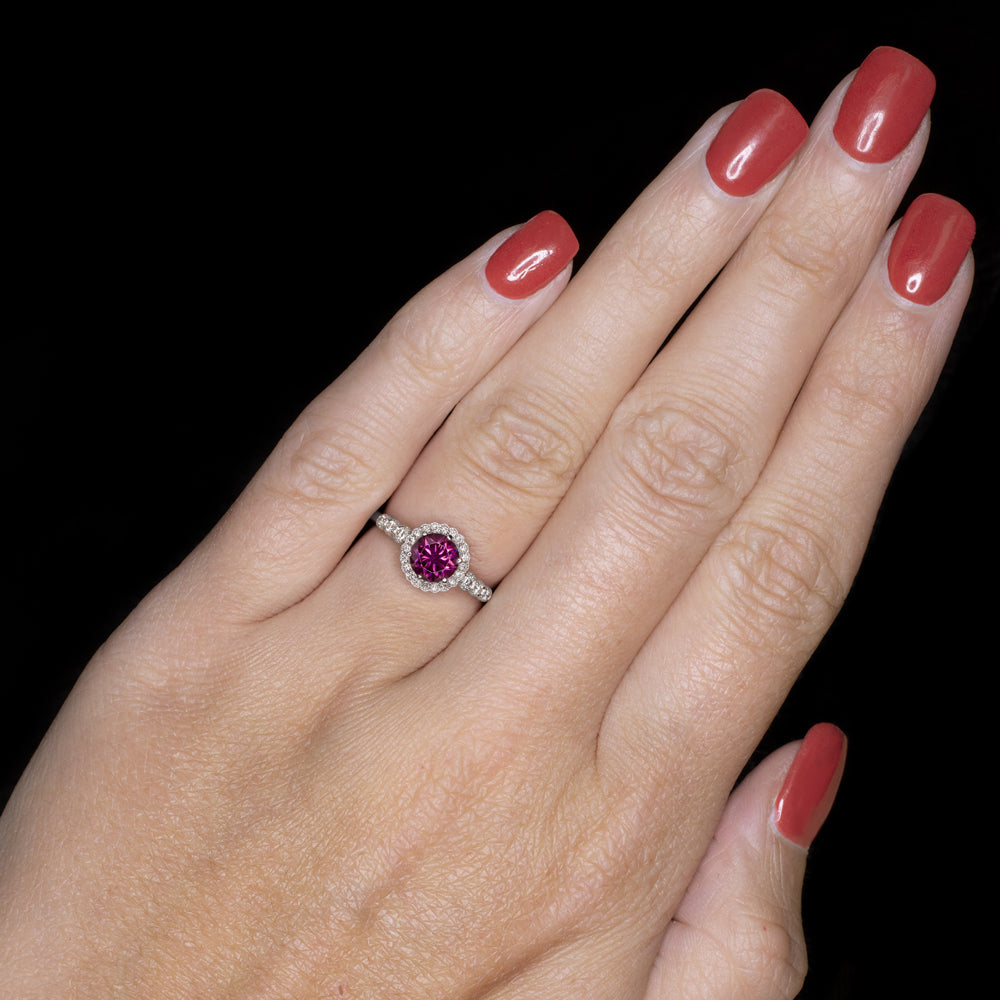 Natural Rahodolite Garnet Stone Ring Real Garnet Ring Original Mens Garnet  Ring
