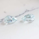 8.53ct AQUAMARINE PAIR DANGLE DROP EARRINGS PEAR CUT TEARDROP SHAPE LIGHT BLUE Ivy & Rose