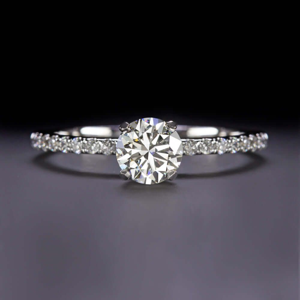 GIA CERTIFIED VERY GOOD CUT I SI1 DIAMOND ENGAGEMENT RING