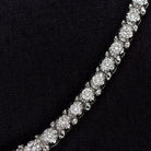 3 CARAT NATURAL DIAMOND RIVIERA NECKLACE 27 GRAM WHITE GOLD ROUND CUT TENNIS 3ct