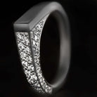 EXCELLENT CUT 0.62ct F-G VS DIAMOND 18K COCKTAIL BAND STATEMENT RING WHITE GOLD