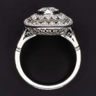 1.4c OLD EUROPEAN CUT DIAMOND RING PLATINUM ART DECO VINTAGE COCKTAIL ENGAGEMENT Ivy & Rose