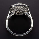 1.4c OLD EUROPEAN CUT DIAMOND RING PLATINUM ART DECO VINTAGE COCKTAIL ENGAGEMENT Ivy & Rose