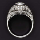 1.65ct CERT G VS DIAMOND ENGAGEMENT RING OLD EURO CUT PLATINUM VINTAGE STYLE
