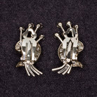 2.75ct CERTIFIED H VS DIAMOND COCKTAIL EARRINGS VINTAGE ESTATE FLORAL WHITE GOLD