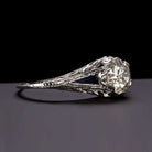 1.13c OLD EUROPEAN IDEAL CUT VS DIAMOND ENGAGEMENT RING SAPPHIRE ANTIQUE VINTAGE