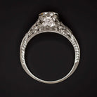 1.13c OLD EUROPEAN IDEAL CUT VS DIAMOND ENGAGEMENT RING SAPPHIRE ANTIQUE VINTAGE