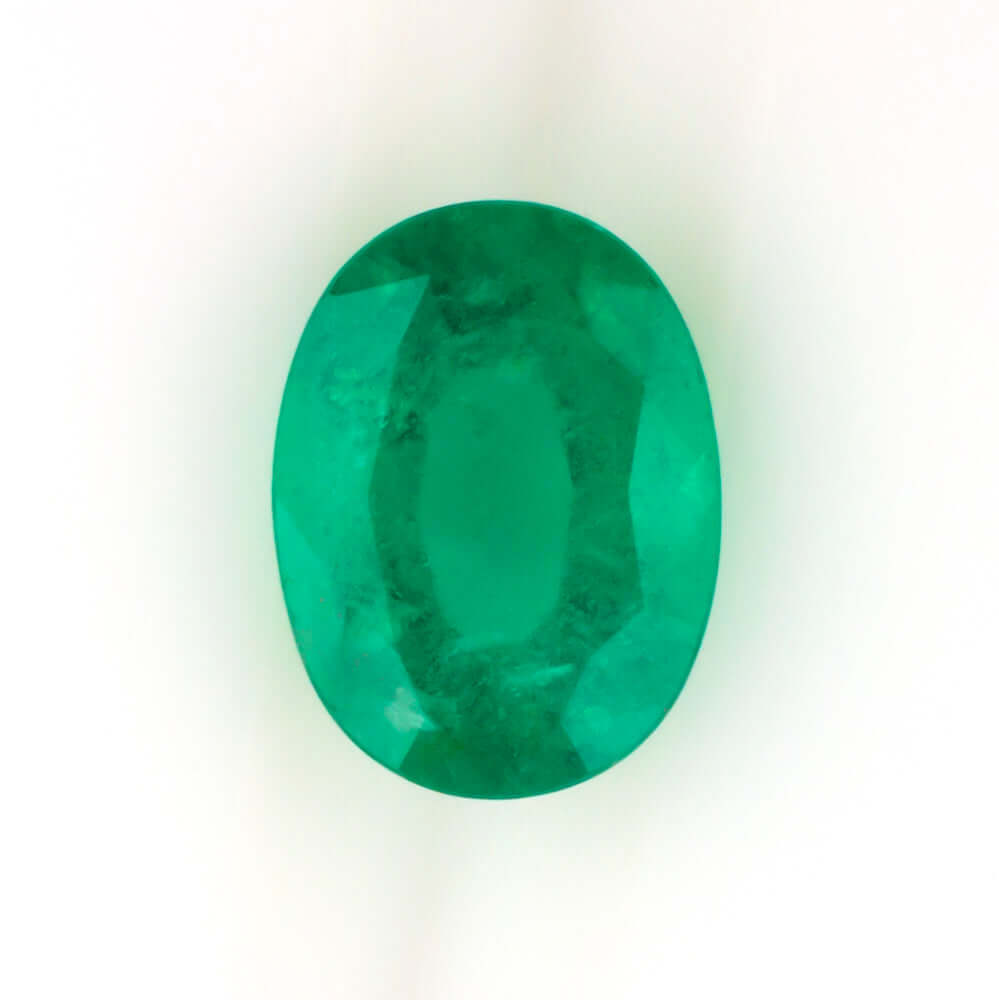 1.13ct GIA CERTIFIED MINOR OIL EMERALD MINAS GERIAS BRAZILIAN OVAL SHAPE LOOSE