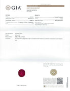 3 CARAT GIA CERTIFIED BURMA RICH RED RUBY CUSHION CUT NATURAL LOOSE 3ct MYANMAR