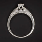 F SI EXCELLENT CUT DIAMOND ENGAGEMENT RING ROUND BRILLIANT CLASSIC 1/2ct NATURAL