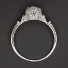 D VS VINTAGE STYLE DIAMOND ENGAGEMENT RING PLATINUM SOLITAIRE ENGRAVED CLASSIC Ivy & Rose