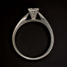 F VS1 PRINCESS CUT DIAMOND ENGAGMENT RING SOLITAIRE WHITE GOLD 1/2 CARAT CLASSIC
