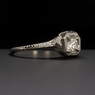 VINTAGE H SI1 DIAMOND ENGAGEMENT RING NATURAL WHITE GOLD SOLITAIRE 1/4ct CLASSIC