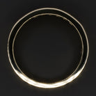 NATURAL ORANGE SAPPHIRE STACKING RING YELLOW GOLD WEDDING BAND BAGUETTE CUT