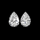 PEAR CUT DIAMOND MATCHING PAIR F-G VS-SI1 .36ct STUD EARRINGS LOOSE SHAPE ACCENT