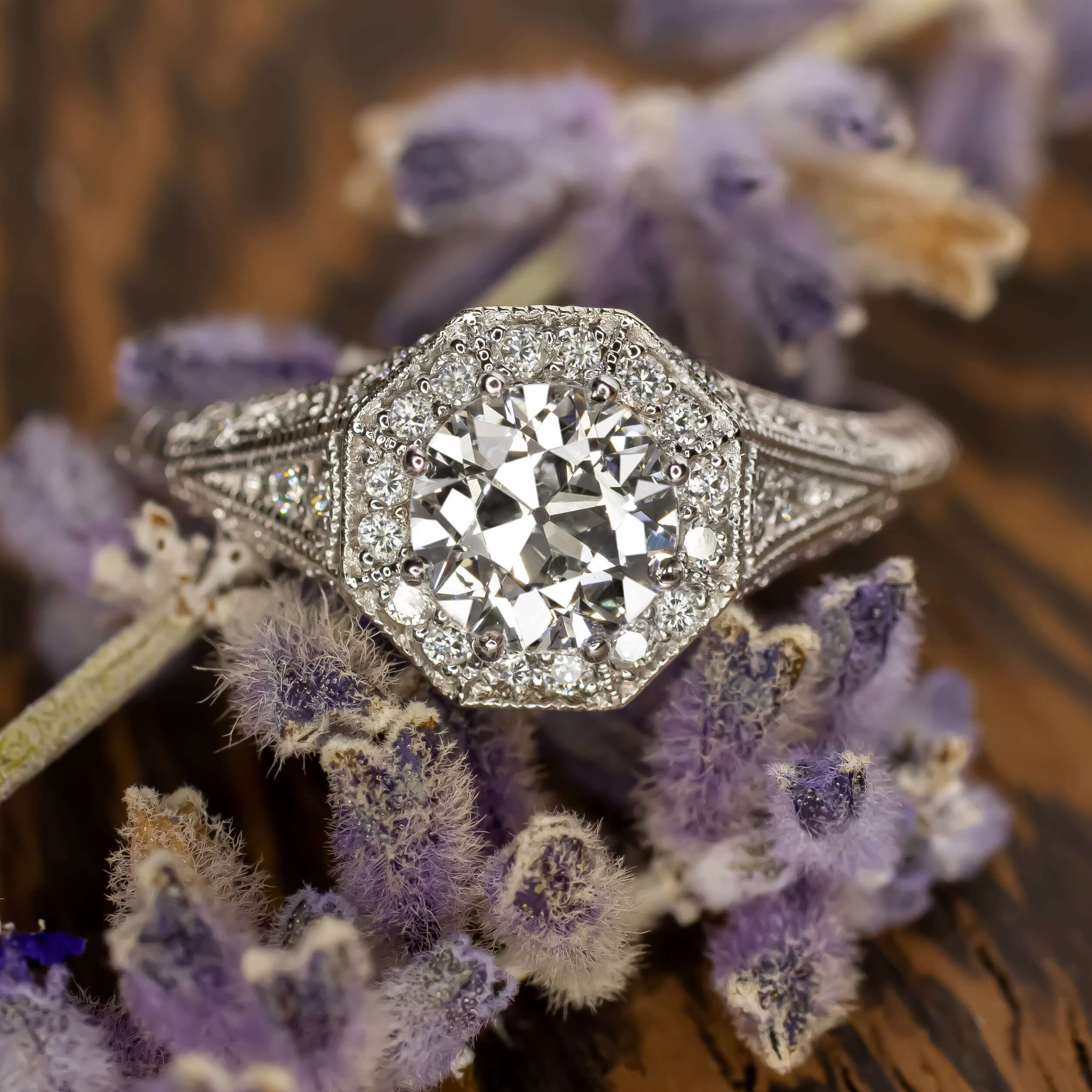 Art deco diamond ring vintage Clearance