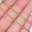 VINTAGE SOLID 14K YELLOW GOLD ROPE CHAIN 15 INCH 1.6m TWIST MENS LADIES NECKLACE