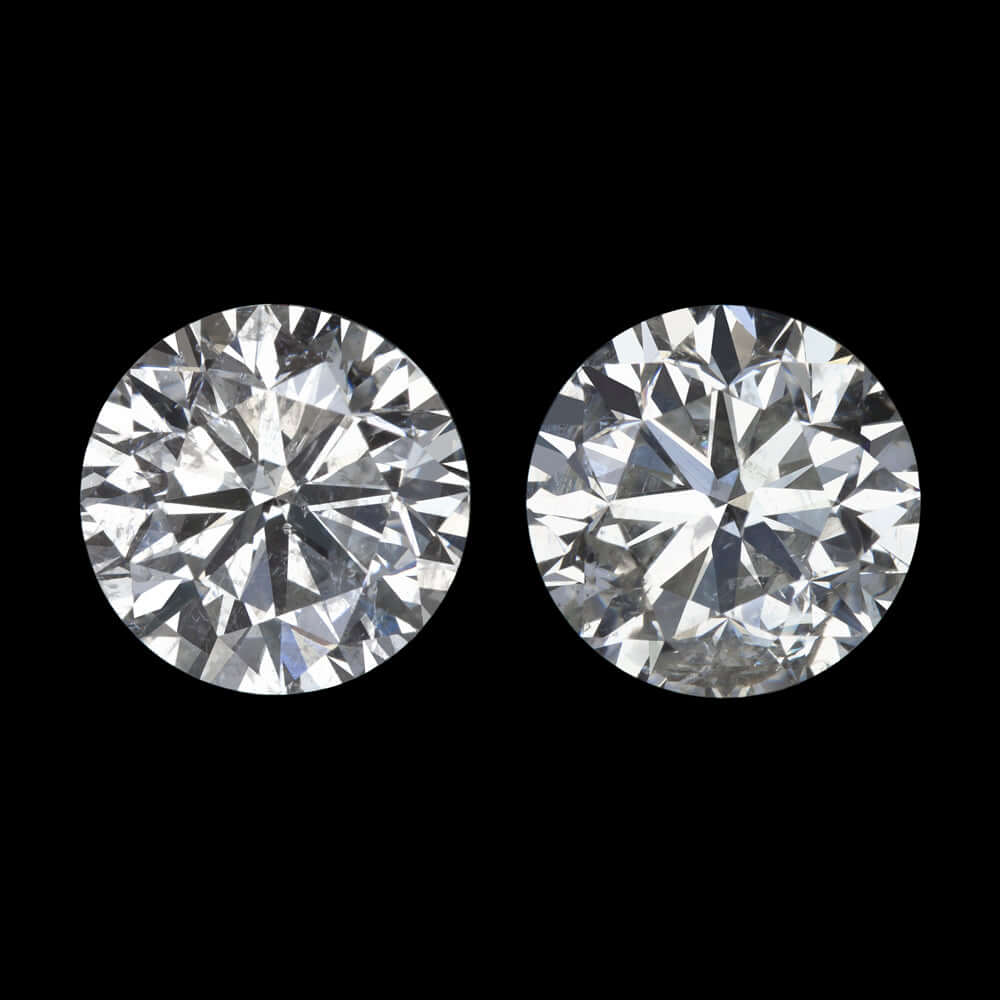 0.83ct G-H VERY GOOD CUT NATURAL DIAMOND STUD EARRINGS ROUND MATCHING PAIR 3/4ct Ivy & Rose
