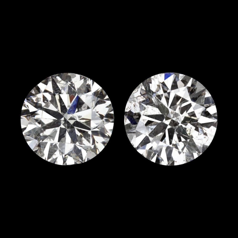 3/4 CARAT VERY GOOD CUT NATURAL DIAMOND STUD EARRINGS ROUND BRILLIANT PAIR .75ct Ivy & Rose