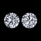3/4 CARAT D-E EX CUT NATURAL DIAMOND STUD EARRINGS ROUND BRILLIANT MATCHING PAIR Ivy & Rose