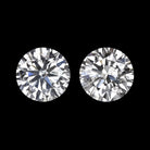 0.78c F-G EXCELLENT CUT NATURAL DIAMOND STUD EARRINGS ROUND BRILLIANT PAIR 3/4ct