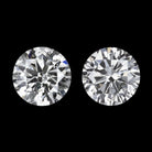 VG CUT 0.83ct E-F CLEAN NATURAL DIAMOND STUD EARRINGS ROUND BRILLIANT 3/4ct PAIR