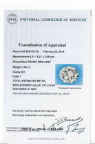 1 CARAT CERTIFIED VERY GOOD CUT DIAMOND I SI1 ROUND BRILLIANT CUT NATURAL LOOSE