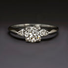 VINTAGE DIAMOND 0.88ct I SI2 ENGAGEMENT RING PLATINUM OLD EUROPEAN CUT ESTATE