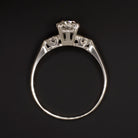 VINTAGE DIAMOND 0.88ct I SI2 ENGAGEMENT RING PLATINUM OLD EUROPEAN CUT ESTATE