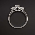 EXCELLENT CUT E-F SI2 DIAMOND ENGAGEMENT RING 3 STONE 18k WHITE GOLD ROUND 1ct Ivy & Rose