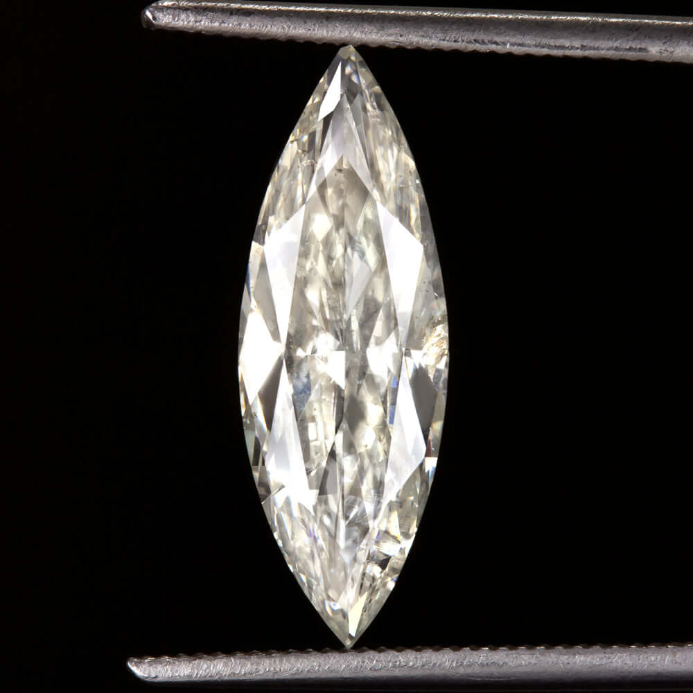 2 CARAT 16.5mm MARQUISE CUT NATURAL DIAMOND J SI LONG SHAPE PENDANT LOOSE 2ct