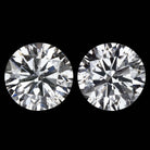 3 CARAT VERY GOOD CUT NATURAL DIAMOND STUD EARRINGS MATCHED PAIR ROUND BRILLIANT